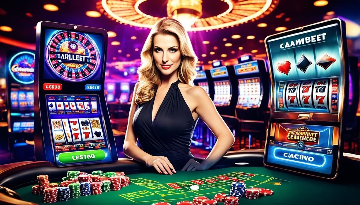 Dashboard permainan pay4d slot menampilkan kategori sepak bola dan kasino